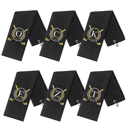 Personalisiertes Golfhandtuch mit Monogramm & Clip