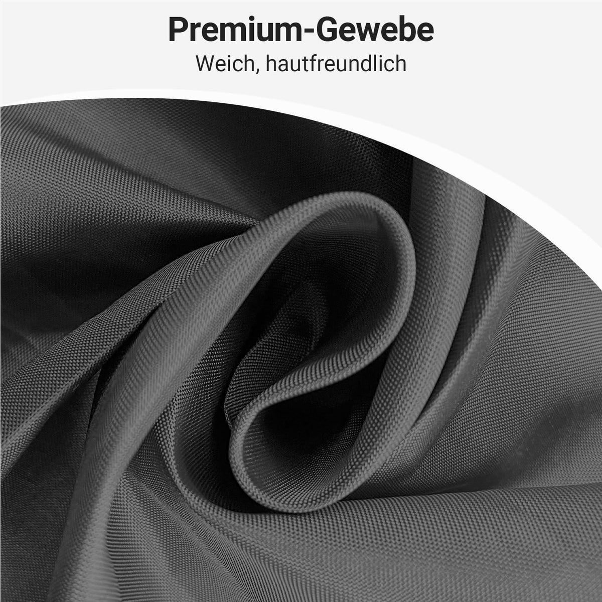 Duschvorhang Textil Dunkelgrau 80x200 cm mit beschwertem Saum