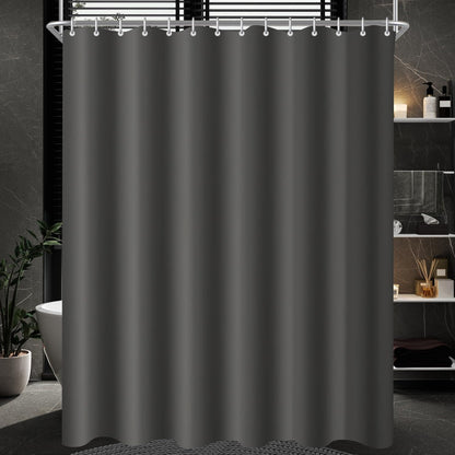 Duschvorhang dunkelgrau 100x180 cm | Antischimmel & Wasserabweisend