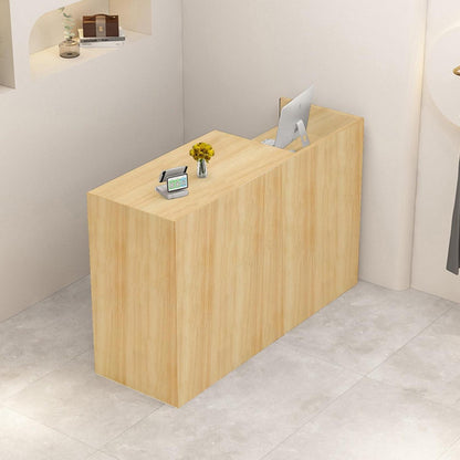 Rezeptionstheke Holz mit Stauraum – 130x50x100 cm