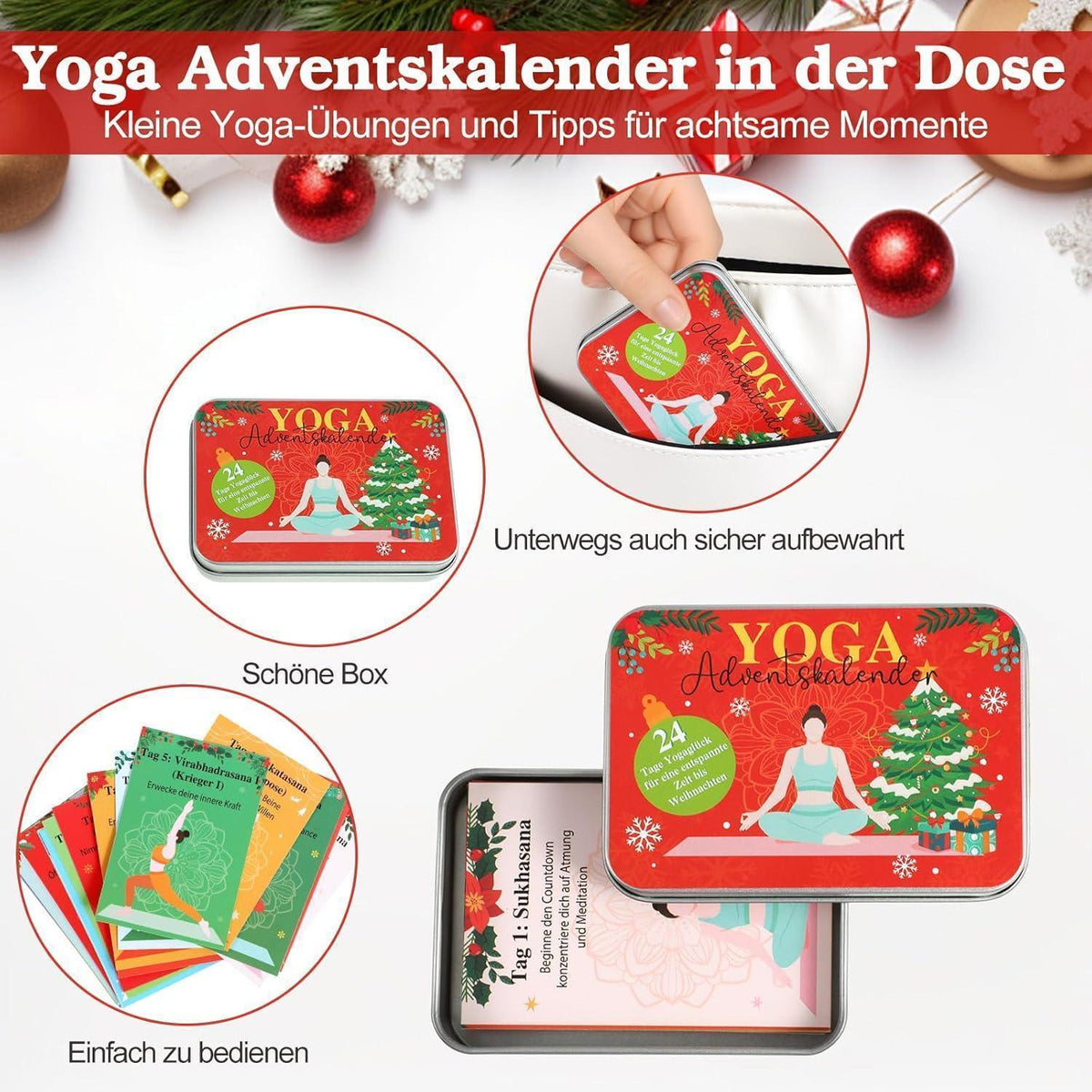Yoga Adventskalender Frauen: 24 Tage Entspannung & Achtsamkeit