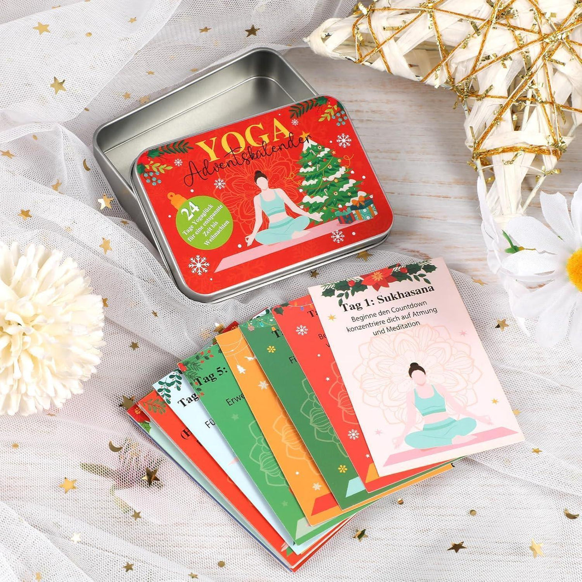 Yoga Adventskalender Frauen: 24 Tage Entspannung & Achtsamkeit
