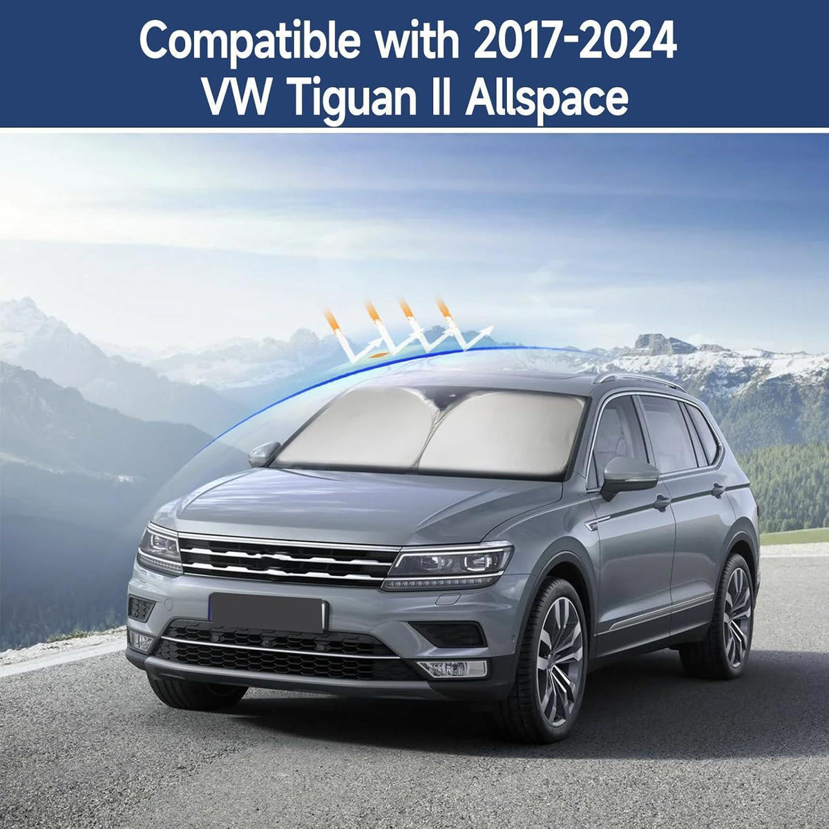 Windschutzscheiben Sonnenschutz VW Tiguan II Allspace 2017-2024