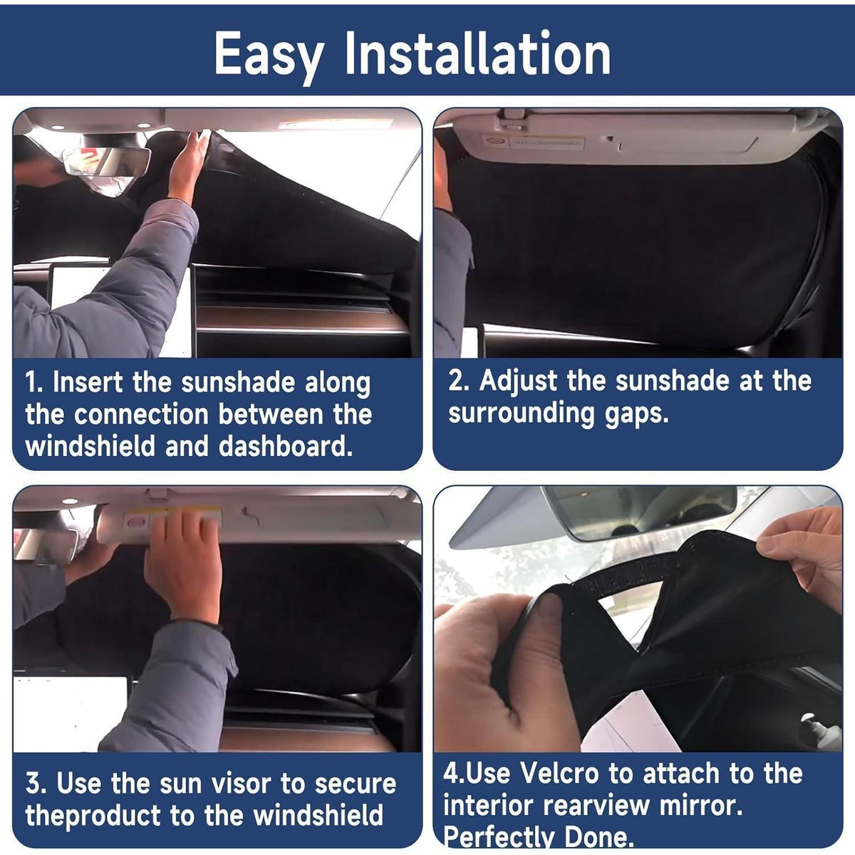 Windschutzscheiben Sonnenschutz VW Tiguan II Allspace 2017-2024