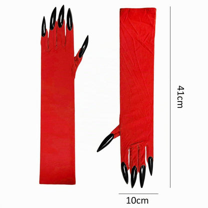 Kostümhandschuhe mit langen Krallen für Halloween & Cosplay