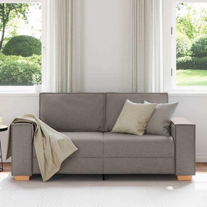 2-Sitzer Sofa Taupe – Bequemes Polstersofa 140 cm