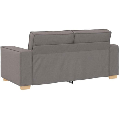 2-Sitzer Sofa Taupe – Bequemes Polstersofa 140 cm