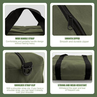 Strapazierfähige Werkzeugtasche aus Segeltuch, Armeegrün L