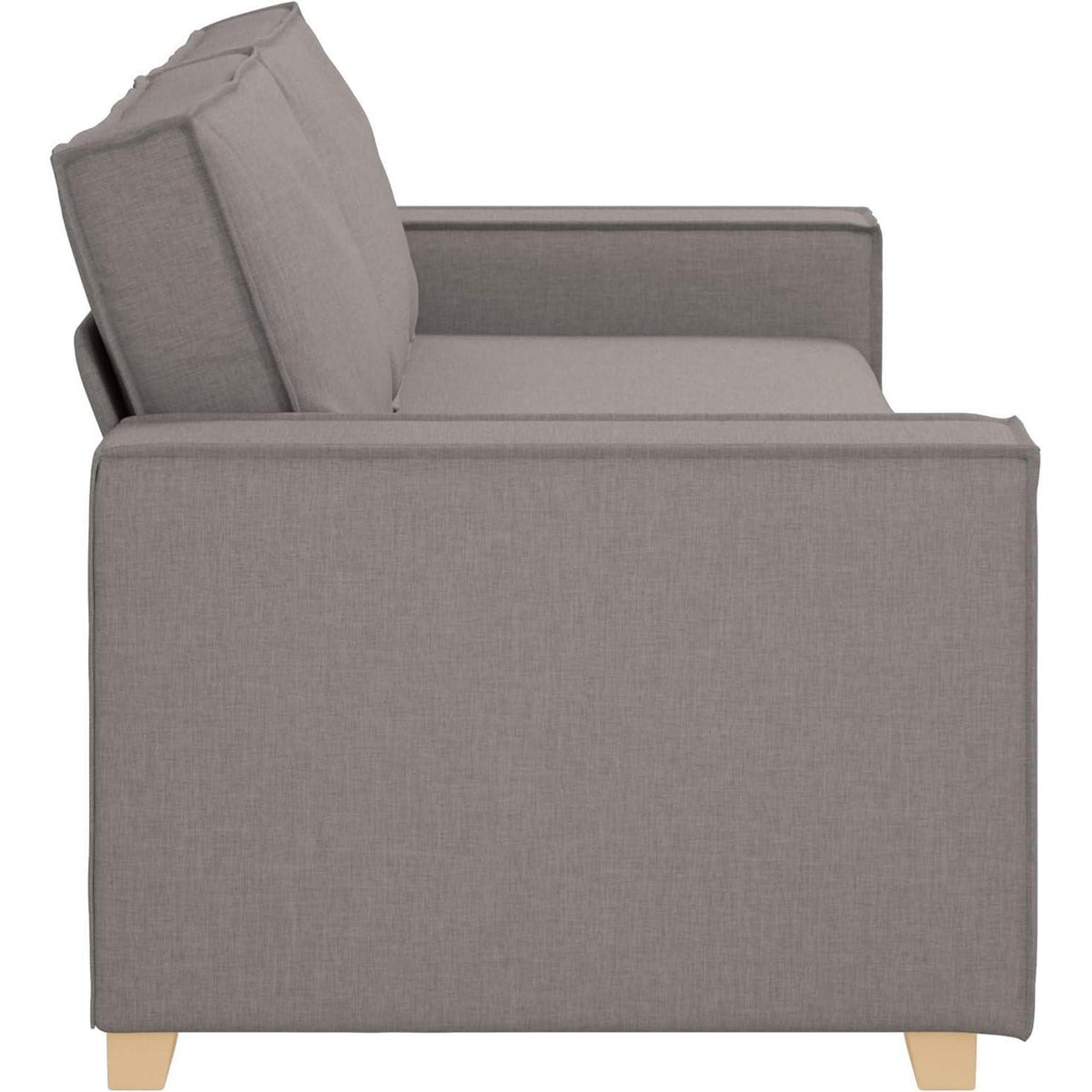 3-Sitzer Sofa Taupe – Modernes Stoffsofa 180 cm mit Kissen