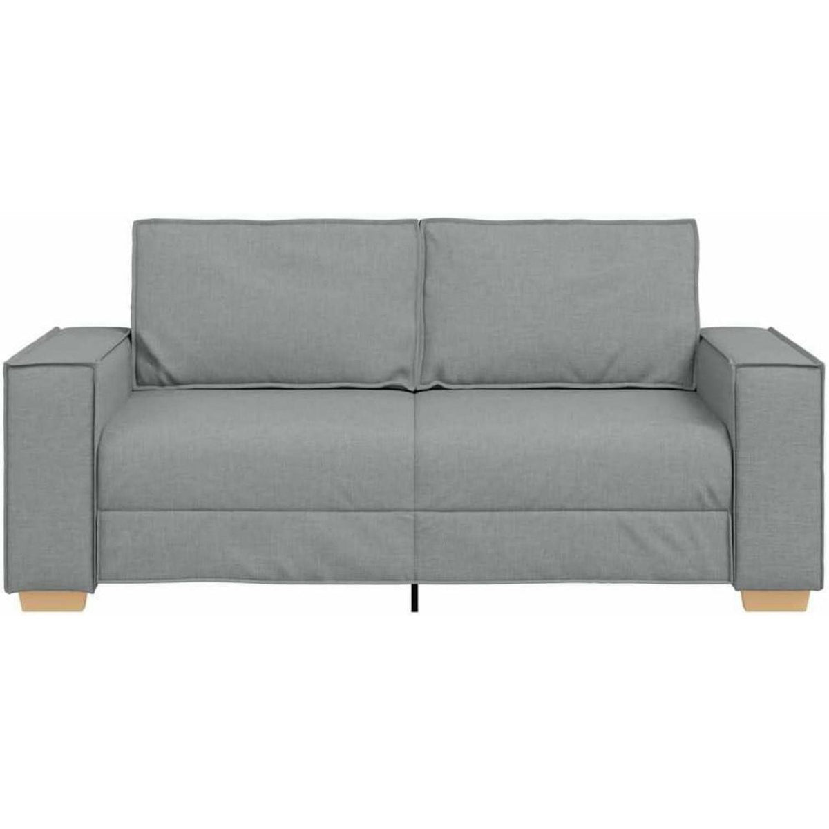 2-Sitzer Sofa Hellgrau – Modernes Couch Sofa 140 cm