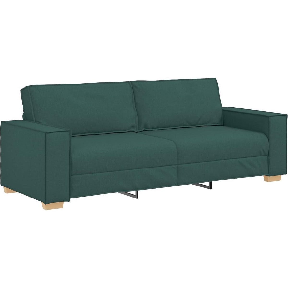 3-Sitzer Sofa Dunkelgrün, 180 cm – Modernes Wohnzimmer Sofa