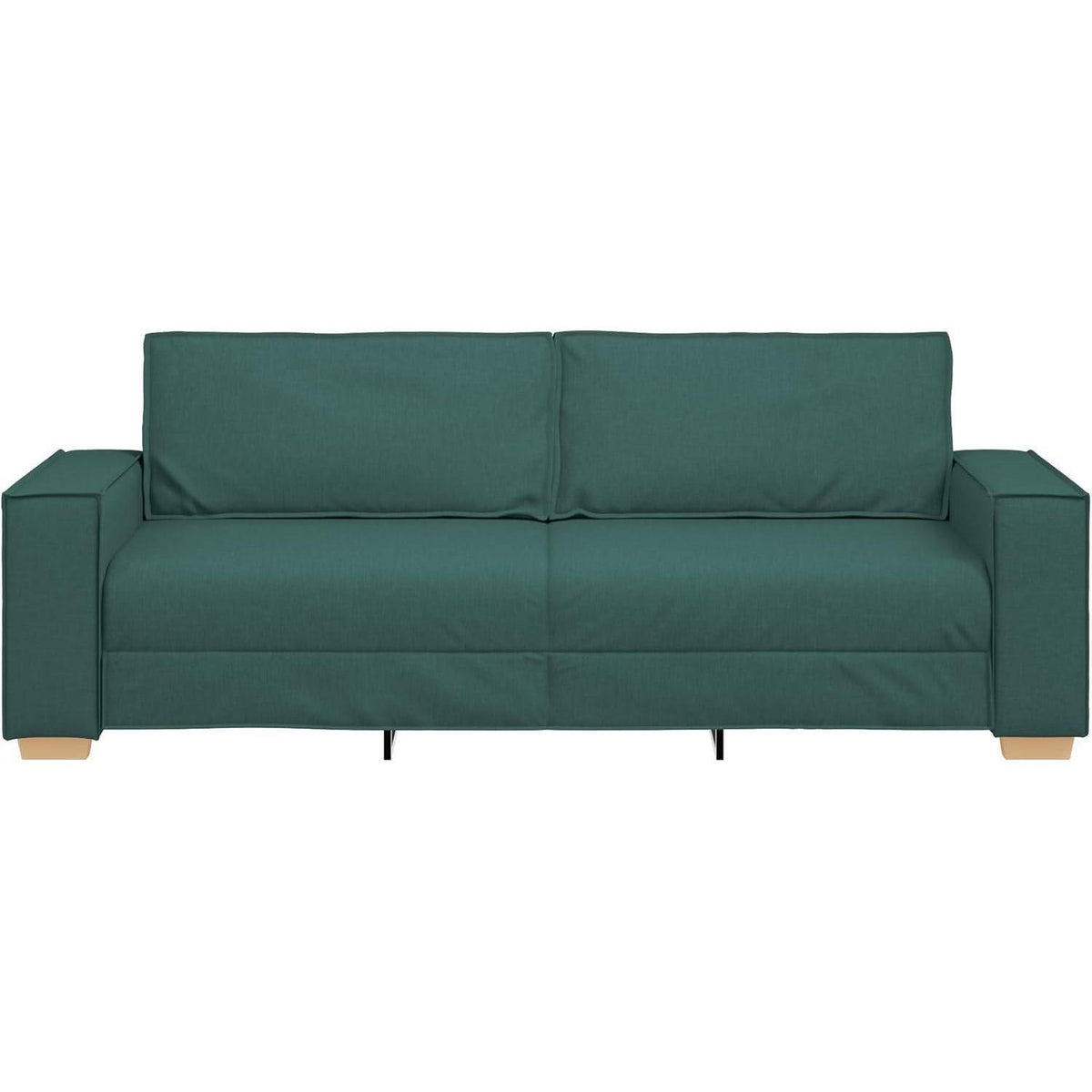 3-Sitzer Sofa Dunkelgrün, 180 cm – Modernes Wohnzimmer Sofa
