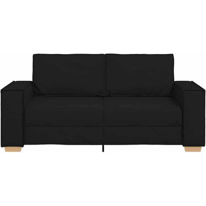 2-Sitzer Schlafsessel Schwarz – Bequemes Stoffsofa 140cm
