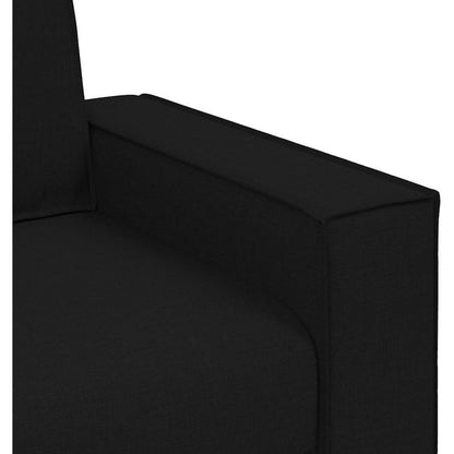 2-Sitzer Schlafsessel Schwarz – Bequemes Stoffsofa 140cm