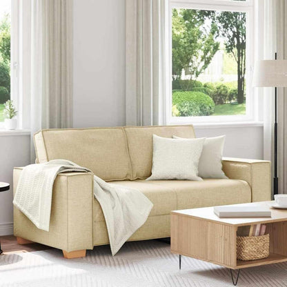 2-Sitzer Sofa Creme – Gemütliches Mini Sofa für Wohnzimmer & Büro