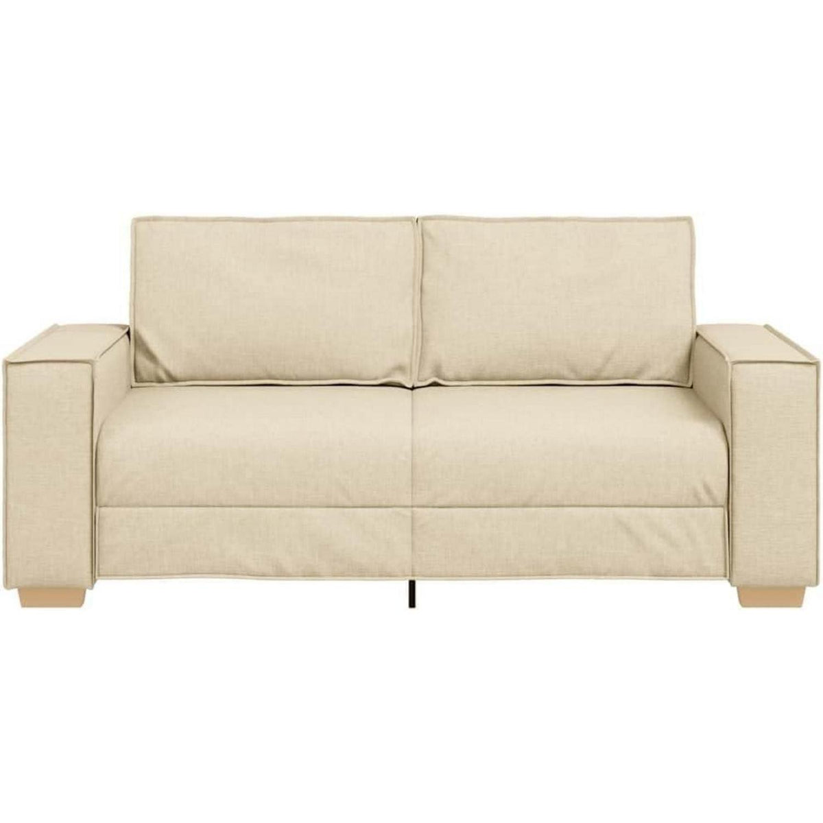 2-Sitzer Sofa Creme – Gemütliches Mini Sofa für Wohnzimmer & Büro