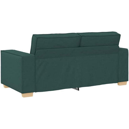 2-Sitzer Sofa Dunkelgrün – Gemütliches Stoffsofa 140 cm