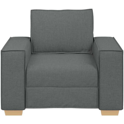 Dunkelgrauer Stoffsofa Stuhl – Modernes Couch für Wohnzimmer