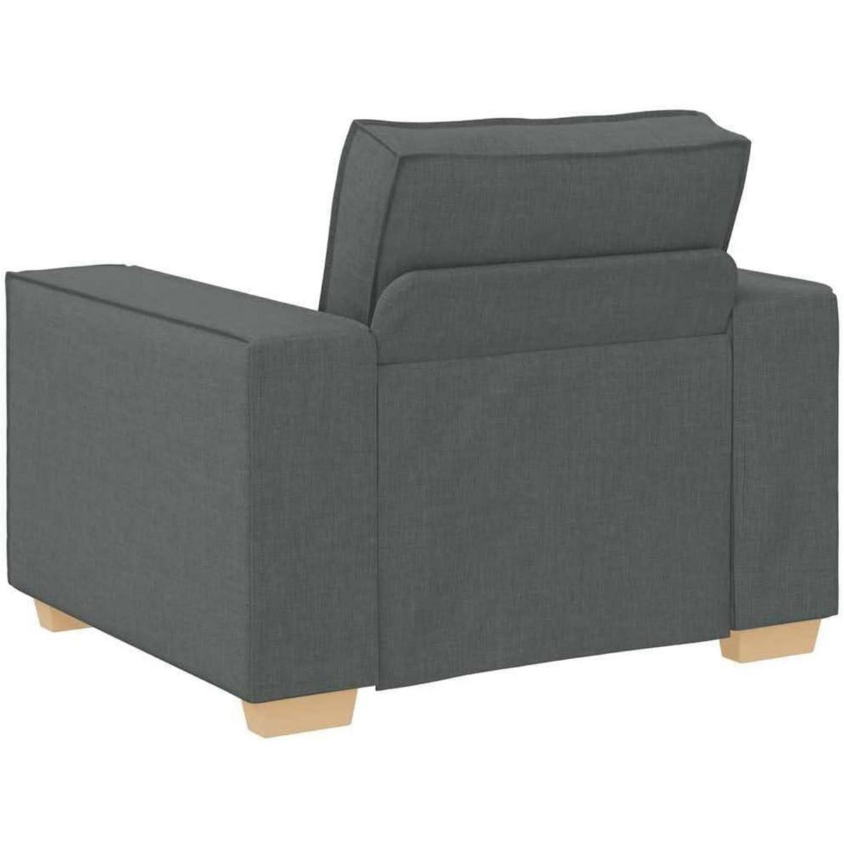 Dunkelgrauer Stoffsofa Stuhl – Modernes Couch für Wohnzimmer