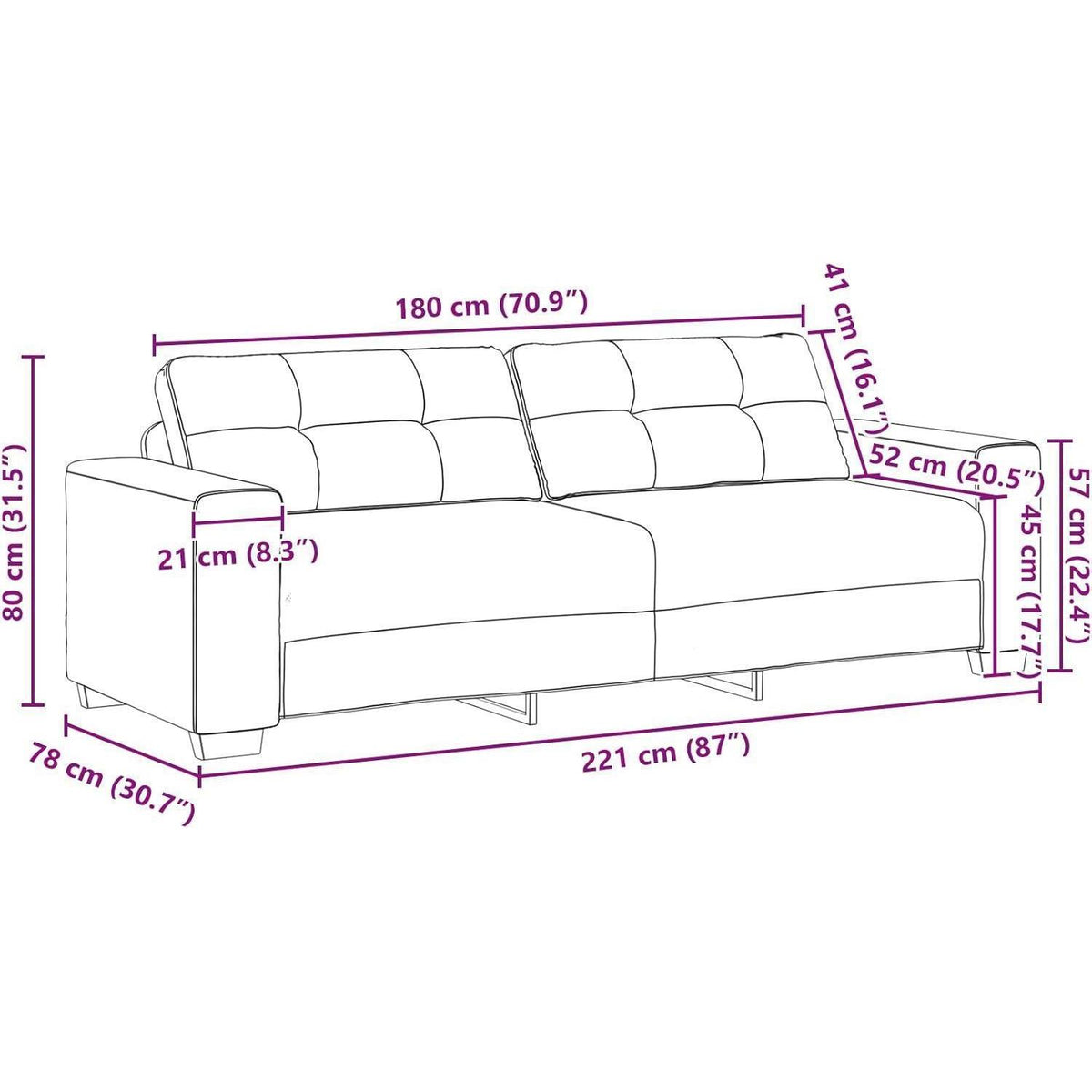 3-TLG. Samt Sofagarnitur Dunkelgrau – Wohnzimmer Set