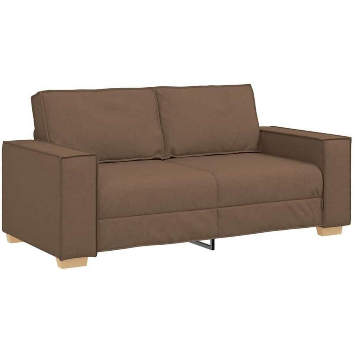 2-Sitzer Schlafsofa Braun – Bequemes Stoffsofa 140cm
