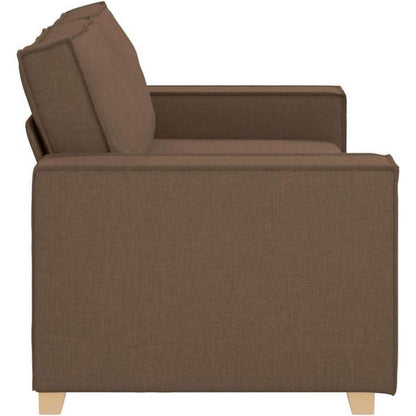 2-Sitzer Schlafsofa Braun – Bequemes Stoffsofa 140cm