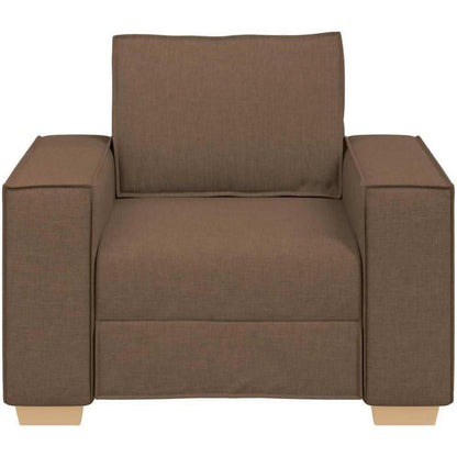 Braunes Sofa mit Sitzkissen – 60 cm, Modernes Wohnzimmer Sofa