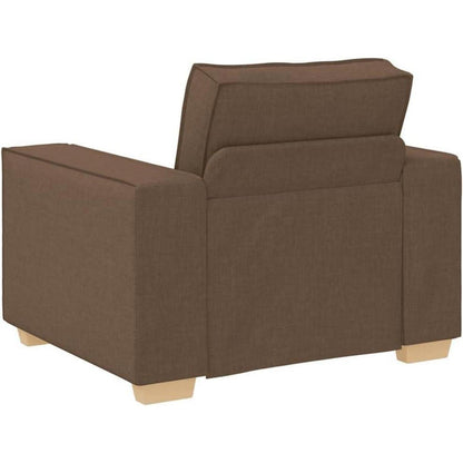 Braunes Sofa mit Sitzkissen – 60 cm, Modernes Wohnzimmer Sofa