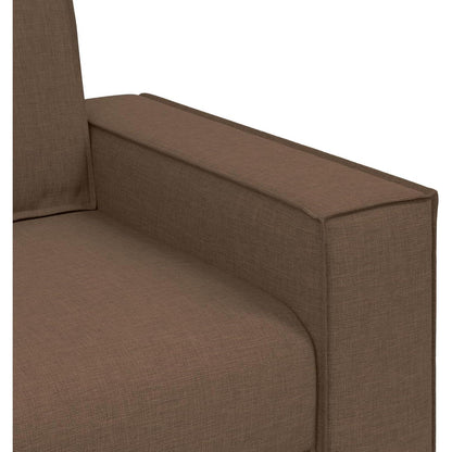 3-Sitzer Sofa Braun 180 cm – Modernes Stoffsofa mit Kissen