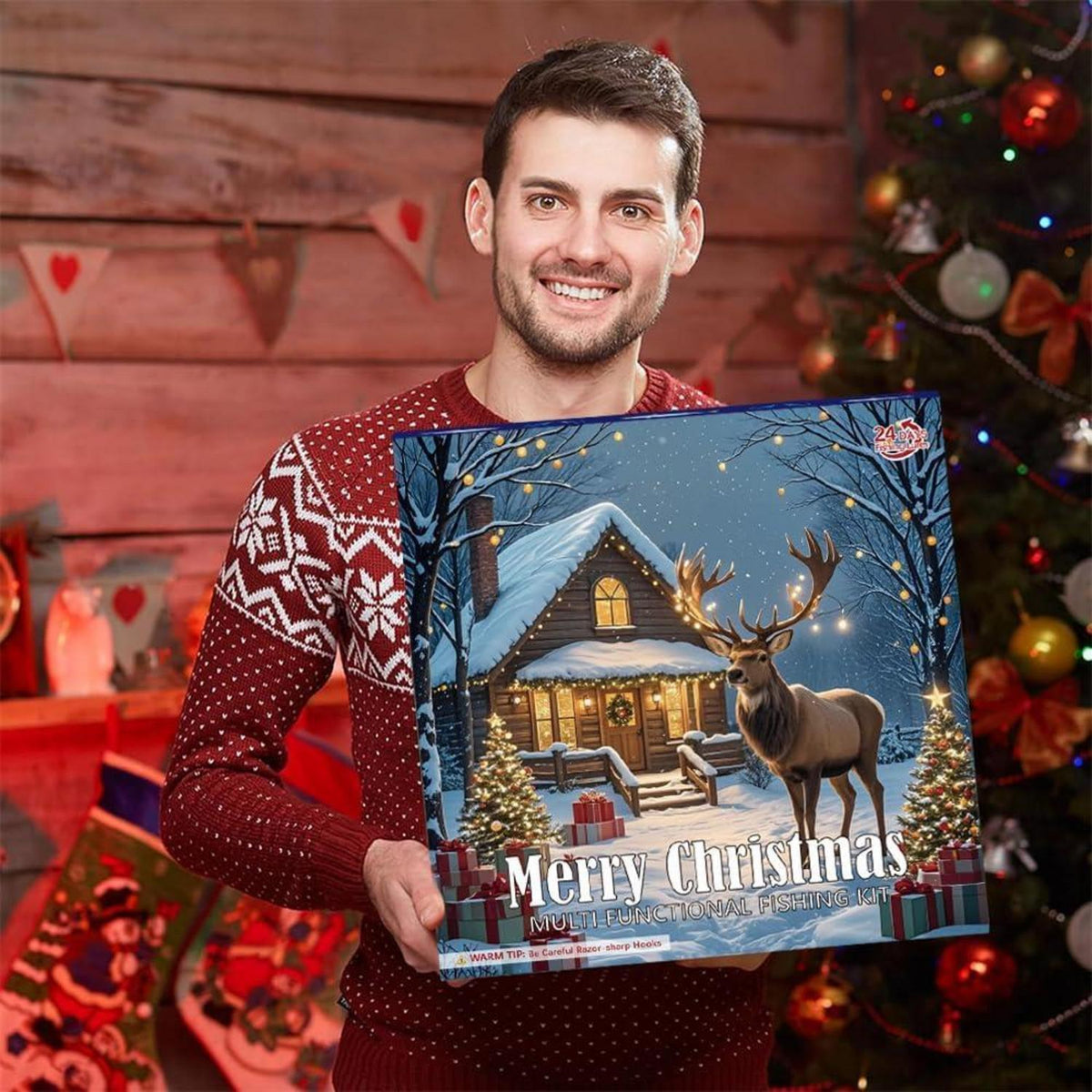 Angel Adventskalender mit 24 Angelwerkzeugen & Zubehör