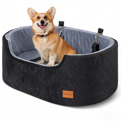Hund Autositz Booster für Reisen – 80x50x28cm Schwarz