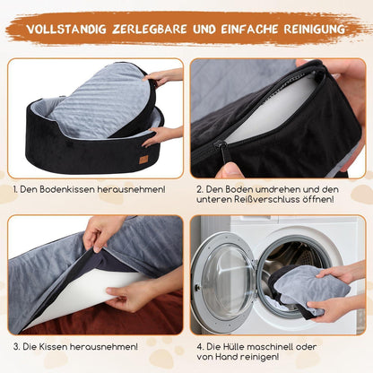 Hund Autositz Booster für Reisen – 80x50x28cm Schwarz