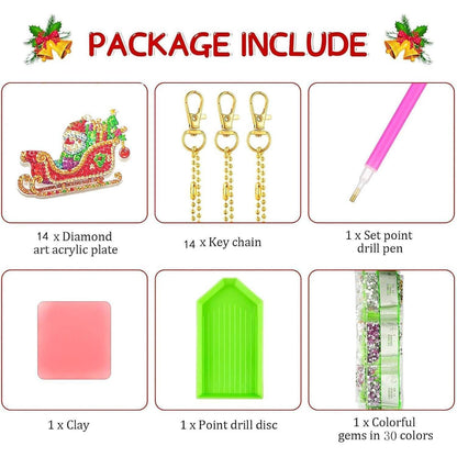 5D Diamantmalerei Weihnachten – 14 Set Kinder Painting Kit