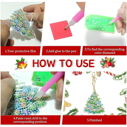 5D Diamantmalerei Weihnachten – 14 Set Kinder Painting Kit