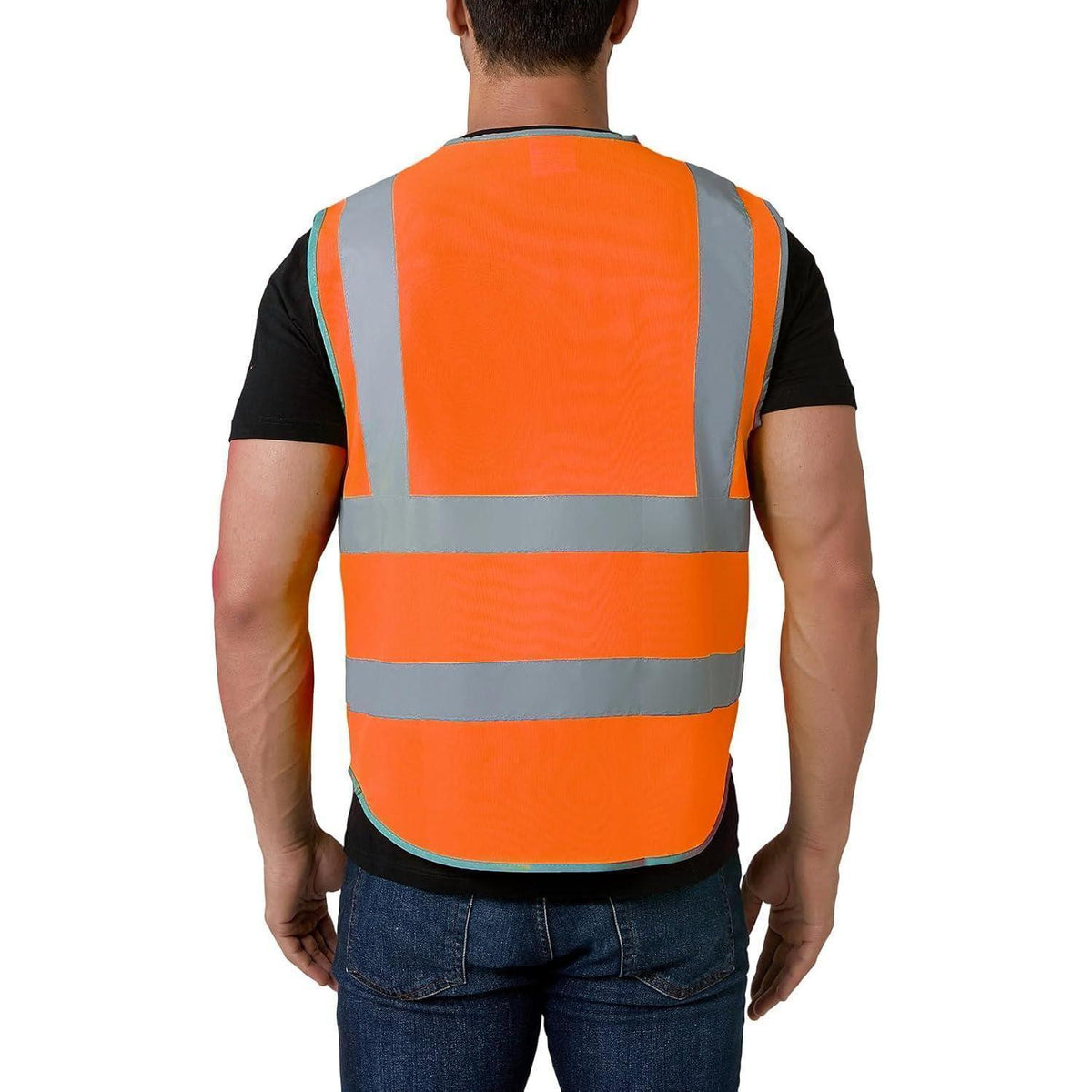 Sicherheitsweste Orange XL – Hohe Sichtbarkeit & Handytasche