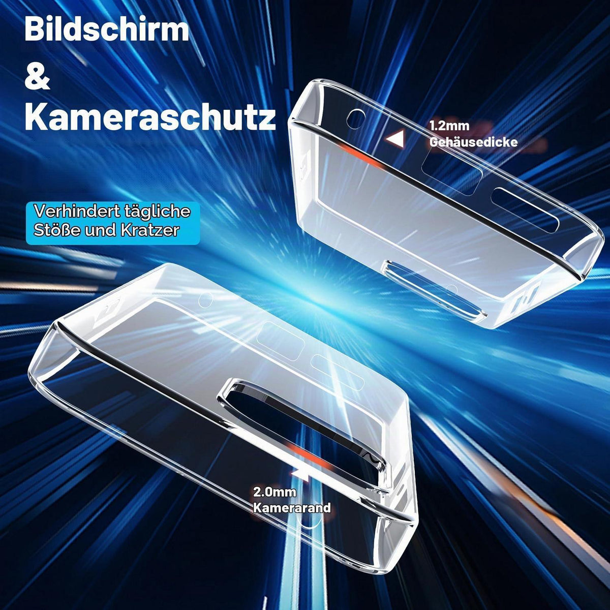 Fairphone 6 Hülle Transparent + Schutzfolie, Anti-Kratzer