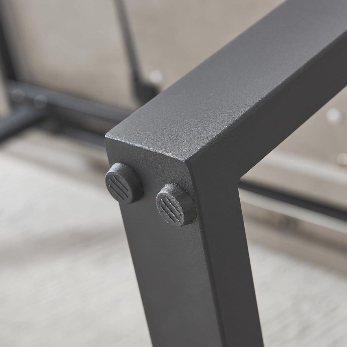 Ausziehbare Essgruppe mit Tisch und 6 Stühlen – Beige