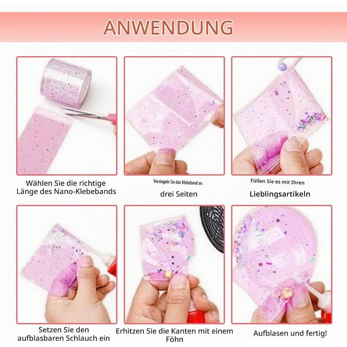 Nano Tape Bubble Set – 57 Teile zum Selbermachen