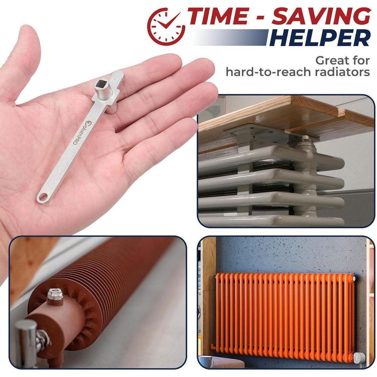 Entlüftungsschlüssel Heizkörper Edelstahl Vierkant 5x5mm