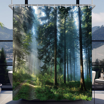 Duschvorhang Wald Dschungel 100x200 cm mit Ösen