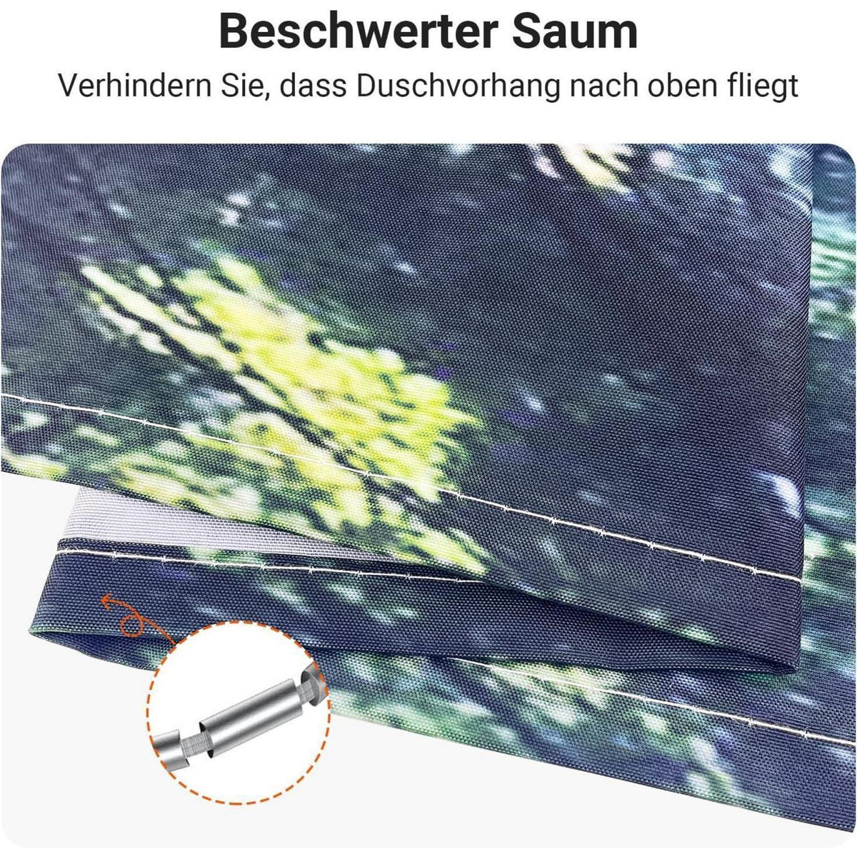 Duschvorhang Wald Dschungel 100x200 cm mit Ösen