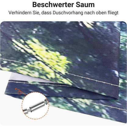 Duschvorhang Wald Dschungel 100x200 cm mit Ösen