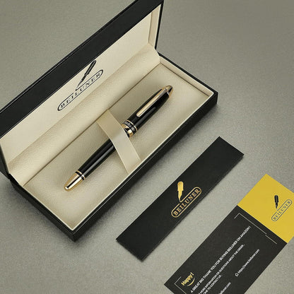 Tintenroller 24K Gold | Luxus Schreibstift mit Piano Lack