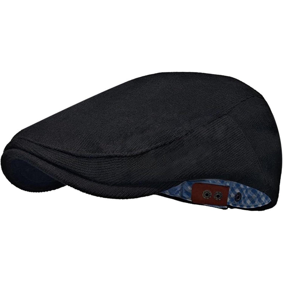Herren Baskenmütze Newsboy Cap Schwarz Frühling Herbst