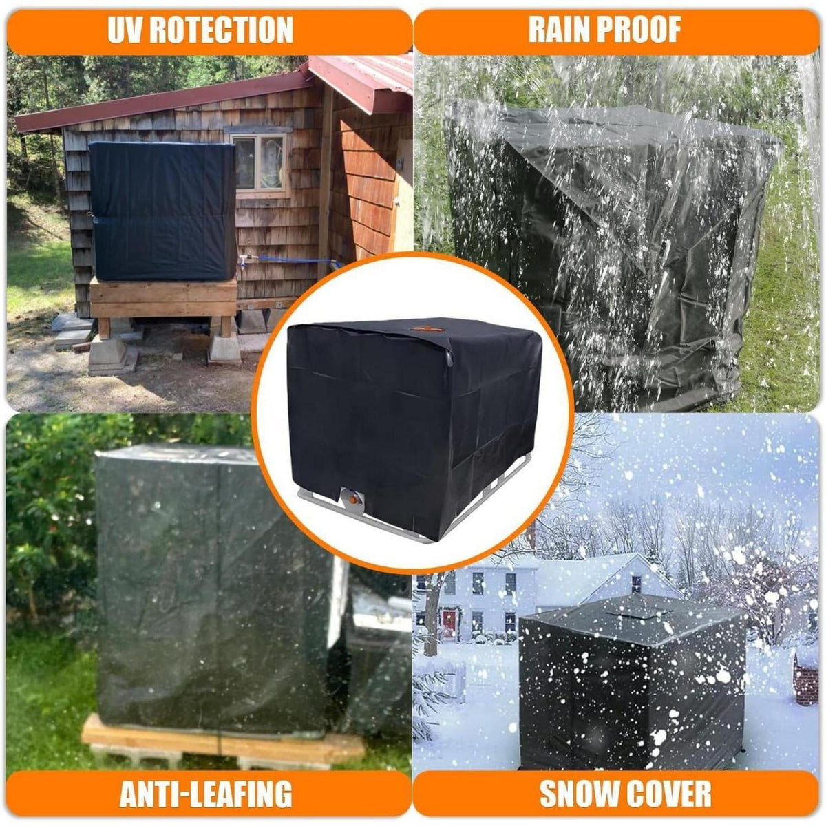 IBC Tank Abdeckung 1000L – UV-Schutzfolie für Wassertank
