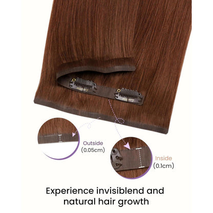 Auburn Echthaar Clip-in Extensions – 40cm, 100g, #33