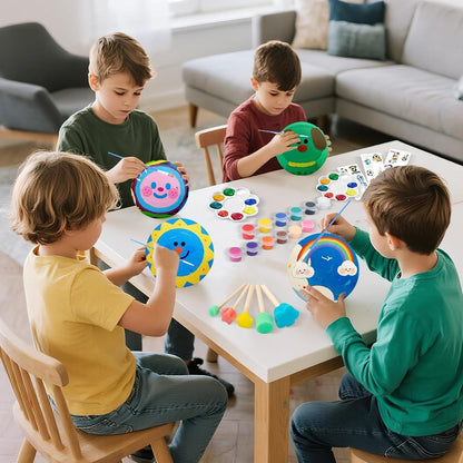 Fußball Malset Kinder – DIY Bastelset mit Farben & Aufklebern