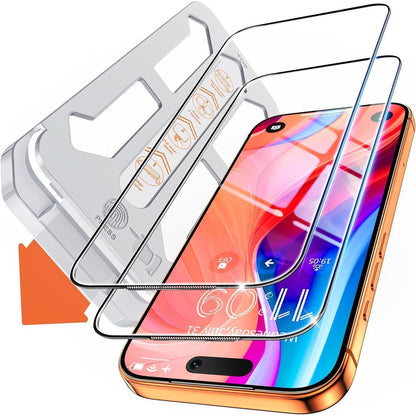 iPhone 17 Pro Panzerglas Folie 2er Set - Bläschenfrei & 9H+