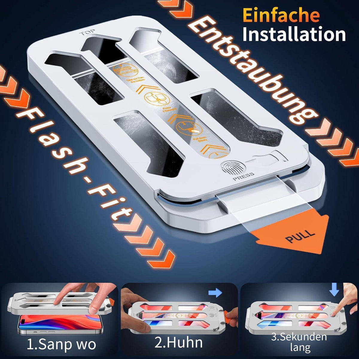 iPhone 17 Pro Panzerglas Folie 2er Set - Bläschenfrei & 9H+