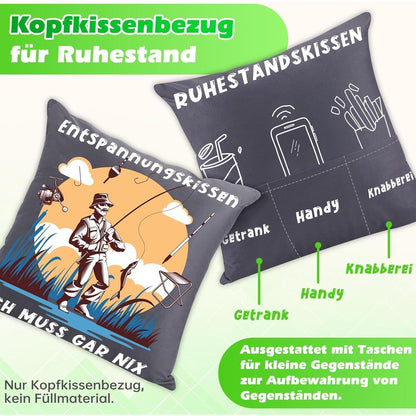 Ruhestand Geschenkset für Männer mit Kissen, Socken & Karte